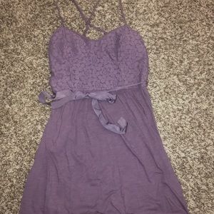 Purple Cotton Dress